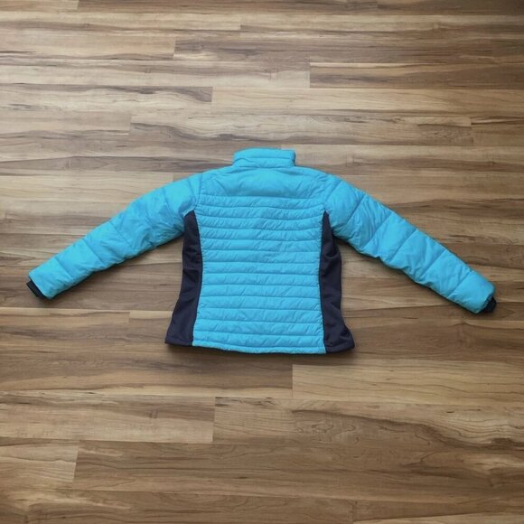 Columbia Blue Turquoise Women’s Large Full Zip Quilted Puffer Jacket - Picture 7 of 12
